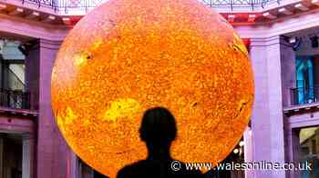 Huge glowing orb has appeared in Cardiff