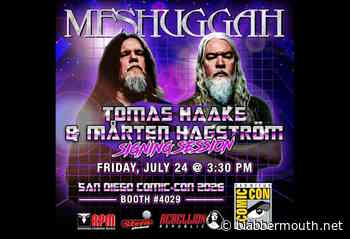 MESHUGGAH Announces Exclusive Signing And Limited-Edition 'Transformers' Collaboration At San Diego Comic-Con