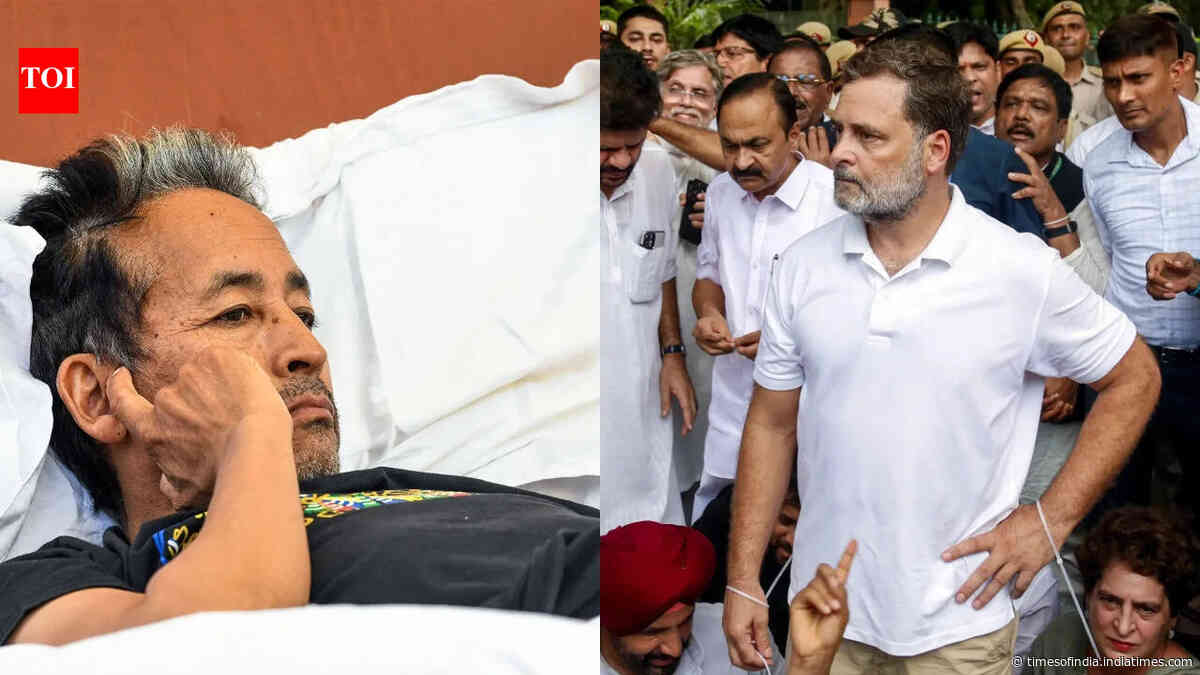 Evening news wrap: Sonam Wangchuk moved to private hospital, Congress protests at PM's house &amp; more