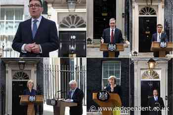 The many many different faces in top UK Government jobs in the last ten years