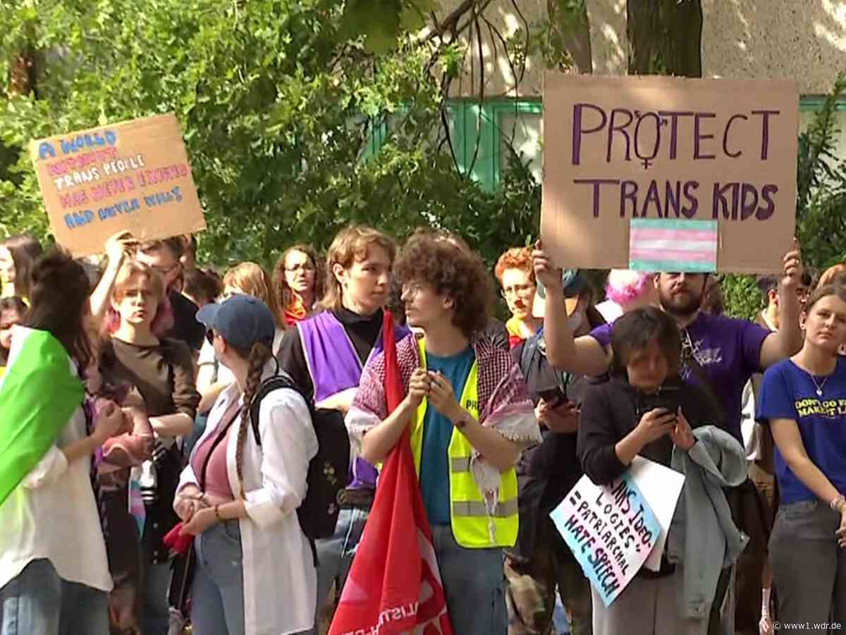 Studierende demonstrieren gegen Vorlesung an HHU