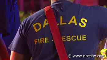 Dallas police, fire respond to man barricaded in home who set house on fire
