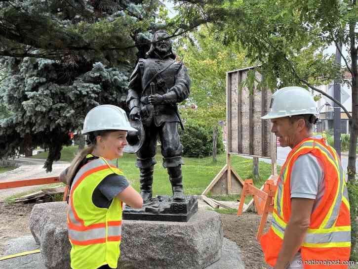 Gatineau relocates Samuel de Champlain monument as other cities remove statues of the explorer