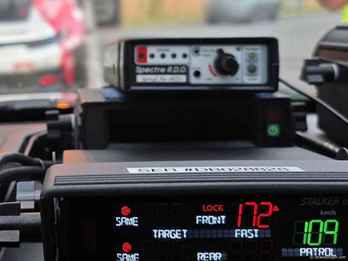 Man caught speeding 112 km/h over the limit — right in front of unmarked cruiser