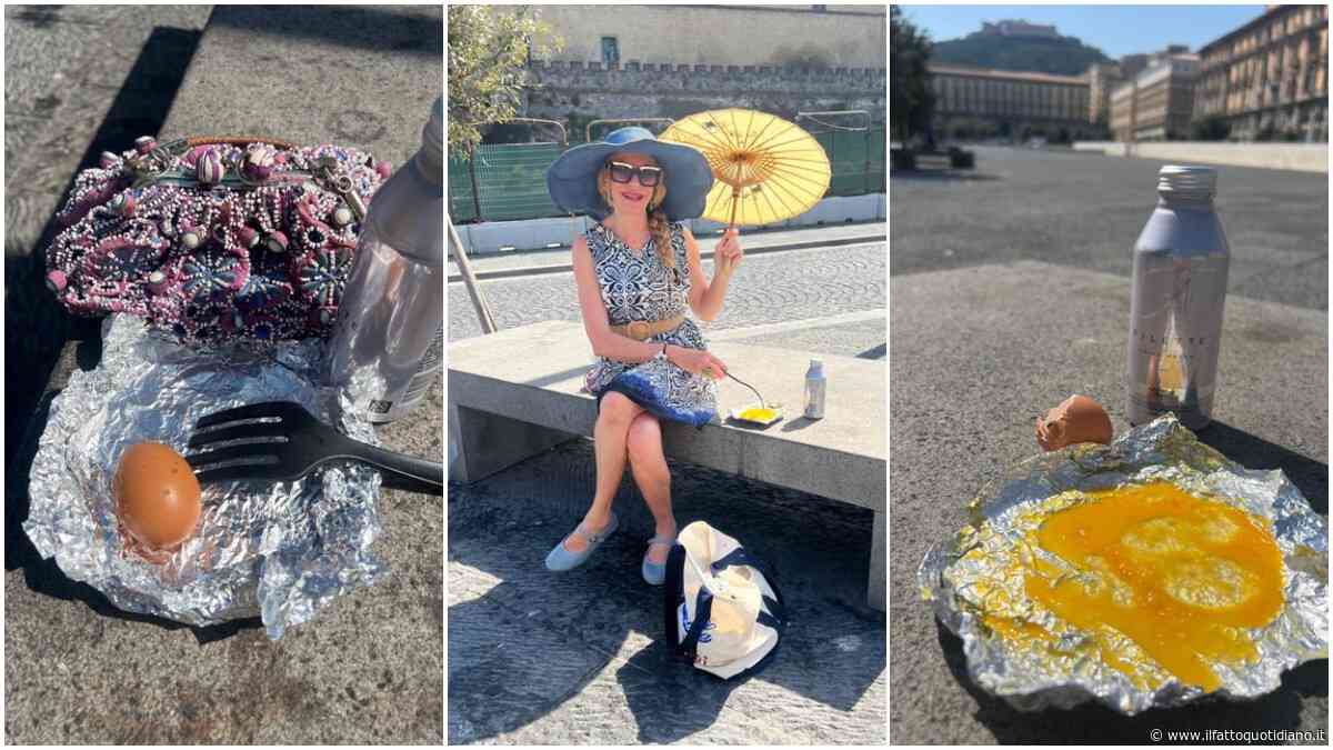 Ho fritto un uovo in piazza Municipio a Napoli, con 39 gradi percepiti: l’ho chiamato Manfredi