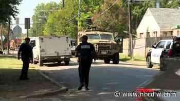 Dallas man dead after barricading himself inside home, setting house on fire