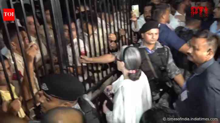 Sonia Gandhi reaches police station after Rahul, Priyanka detained near PM residence
