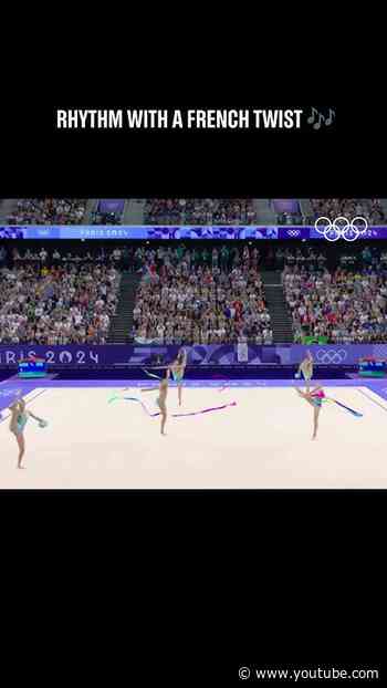 Team France's memorable ribbon and ball routine at #Paris2024. 🎀 #Olympics #RhythmicGymnastics