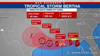 Watches, warnings in effect for northern Gulf as Tropical Storm Bertha strengthens | Tracking the Tropics