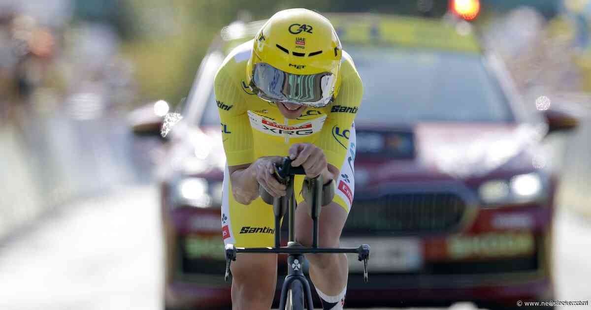 Evenepoel loopt na sterke tijdrit in op Pogacar in strijd om geel: dit zijn nu de verschillen