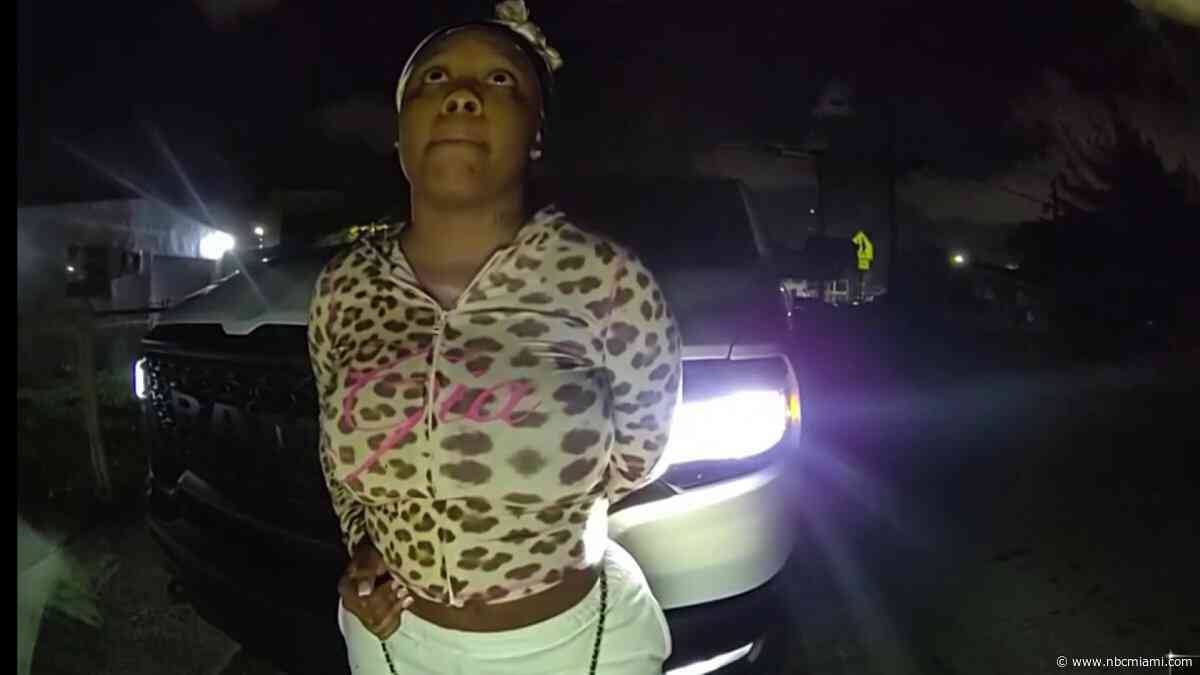 Bodycam shows Kodak Black's ex arrested on drug trafficking charge in Fort Lauderdale