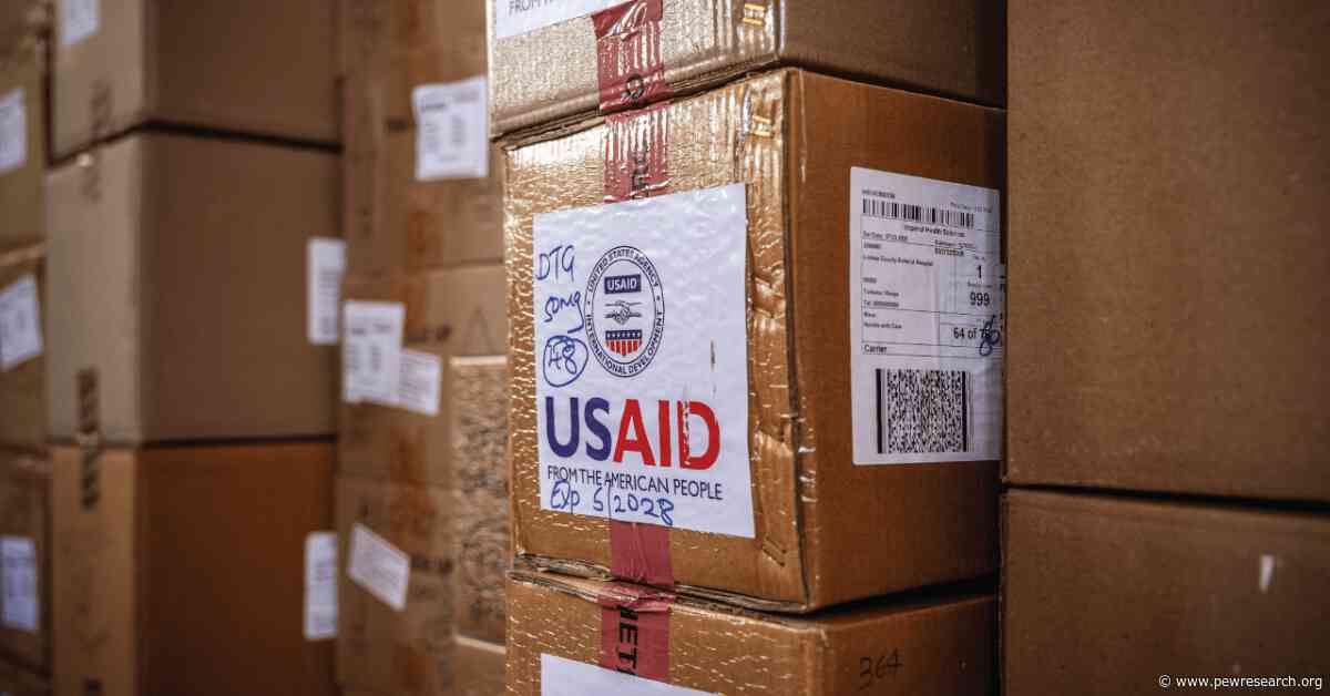 What do people in middle-income countries think about cuts to U.S. humanitarian aid?