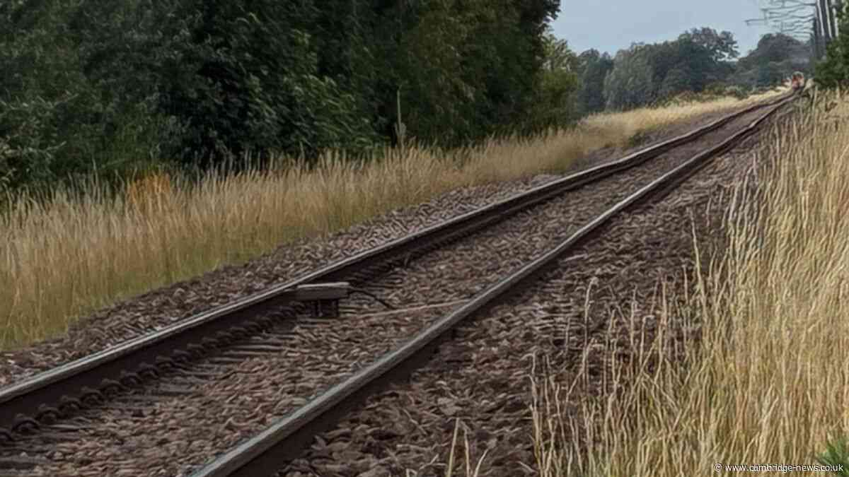 Hot weather leaves train tracks damaged in Cambridgeshire