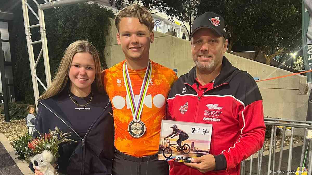 40 uur reizen voor 34 seconden fietsen en een zilveren medaille op bizar WK