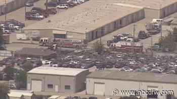 Firefighters respond to two-alarm fire at Dallas warehouse