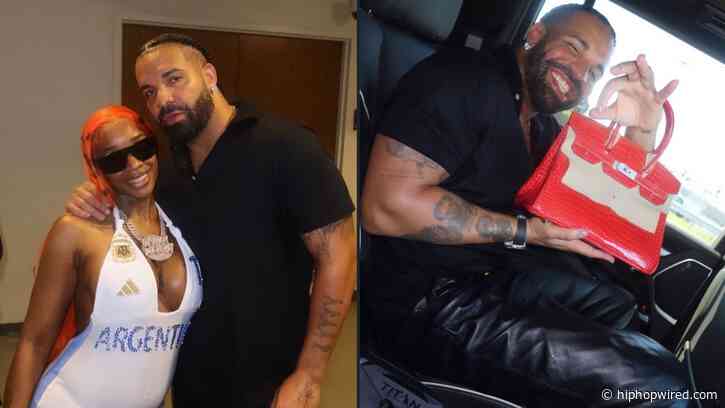 Drakes Spoils Sexyy Red With Red Birkin Bag After World Cup Final Link-Up