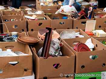 Outdoor rummage sale set in Holland