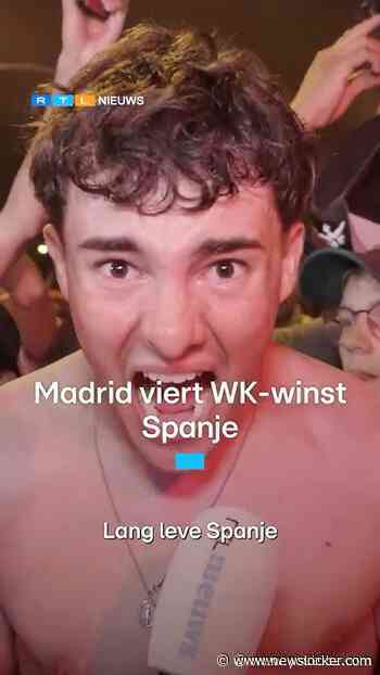 Spanje wint WK voetbal, dit zijn de reacties in Madrid | RTL Nieuws