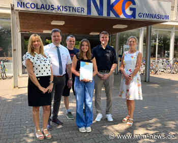 Mosbach – „So viel zu bewegen, ist bemerkenswert“ Johannes-Diakonie ehrt Schülerin Elaine Haas vom Nicolaus-Kistner-Gymnasium mit Sozialpreis
