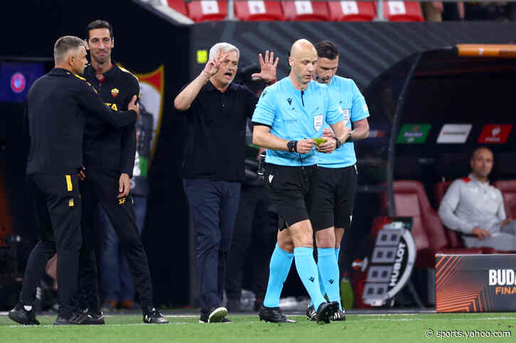 Roma fans mock Taylor after 2023 Europa League referee who infuriated Mourinho retires