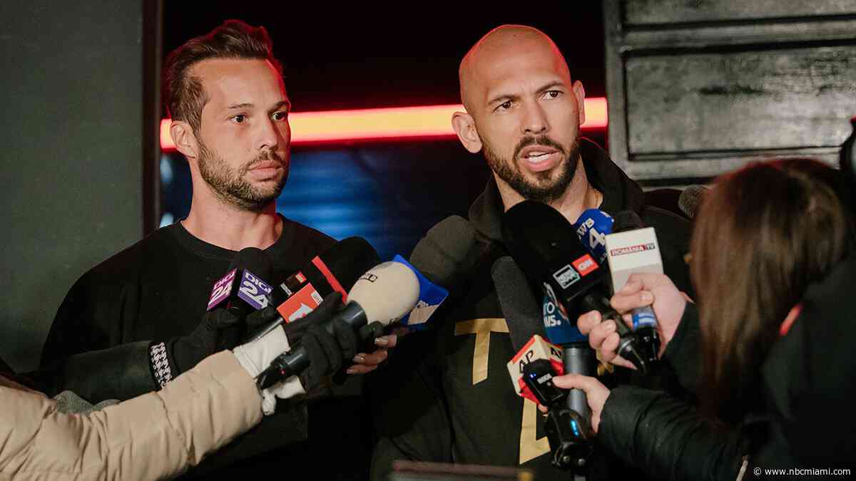 Criminal complaints shed light on why UK wanted Tate brothers arrested in Miami