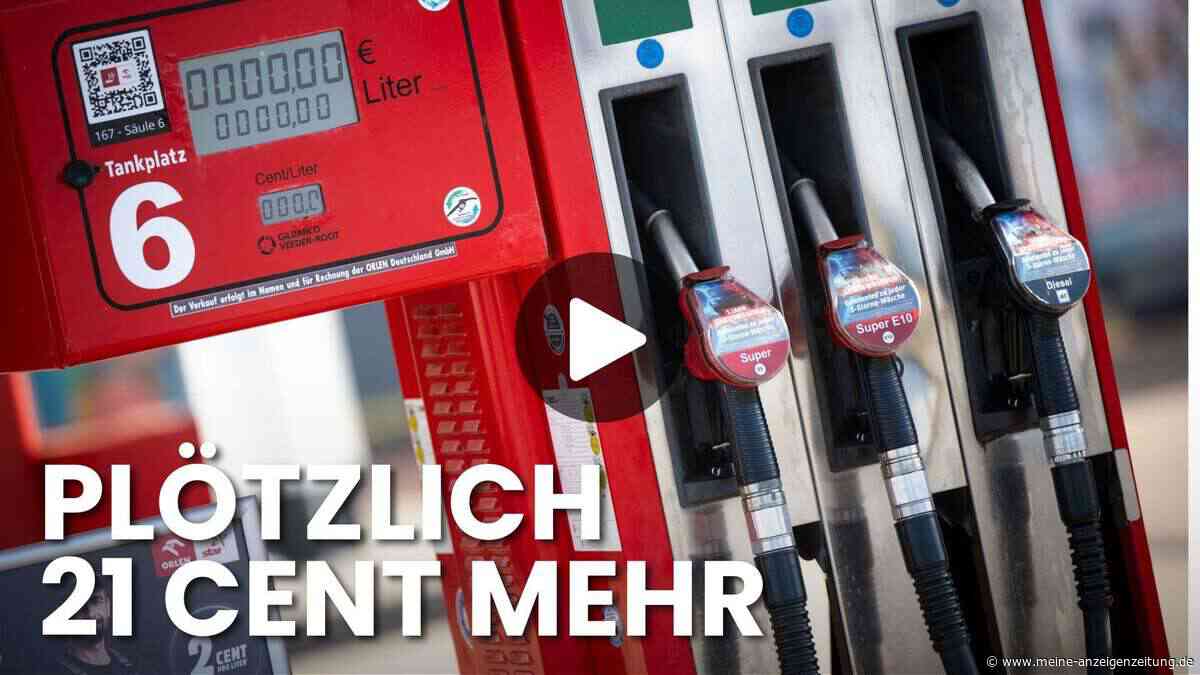 Video von Tankstelle: Hier springt der Dieselpreis plötzlich um 21 Cent nach oben