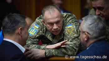 Ukrainischer Präsident Selenskyj entlässt Oberbefehlshaber Syrskyj