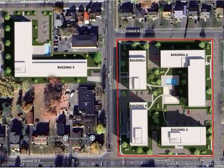 Five apartment buildings planned at former Cornwall General Hospital site