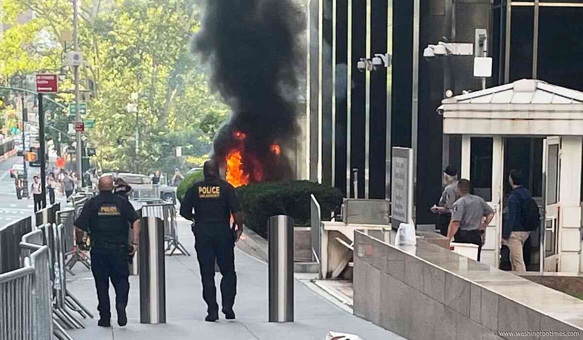 Arson charge lodged against ex-Army soldier in fiery attack on Manhattan federal building