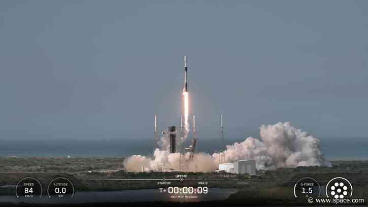 SpaceX launches satellite repair drone with 10-foot robotic arms to Earth orbit