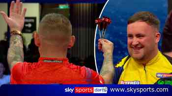 Aspinall's hilarious reaction as Littler nearly hits SECOND nine-darter!