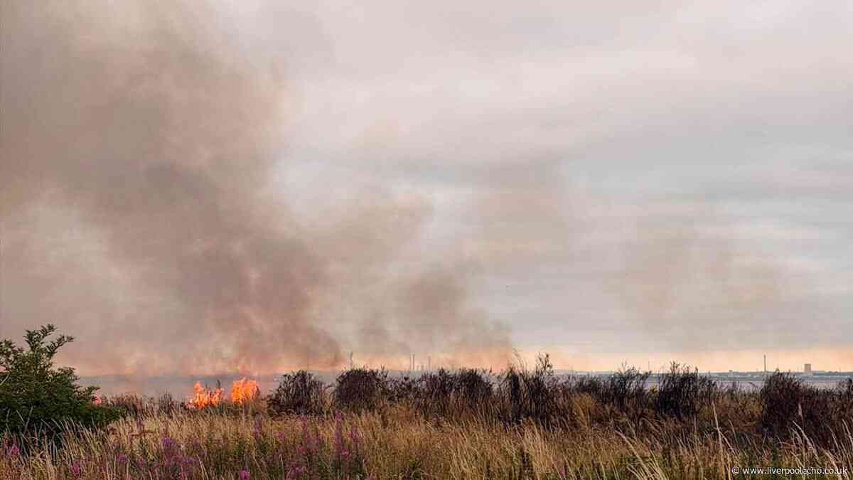 Huge smoke plume seen across Merseyside as firefighters tackle fire in Garston