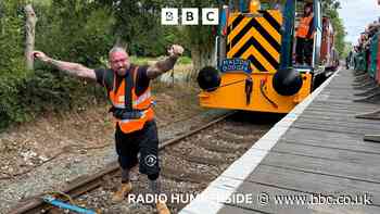 Strongman spent six months preparing for train pull