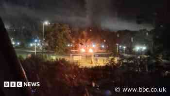 Police probe suspected arson attack outside prison