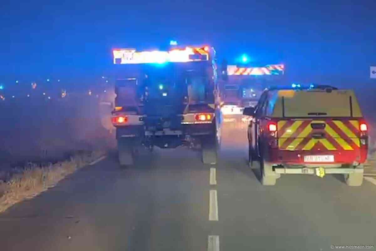 « Grâce à notre intervention, on a pu sauver des maisons » : en pleine nuit, les sapeurs-pompiers luttent contre les flammes à Cotignac