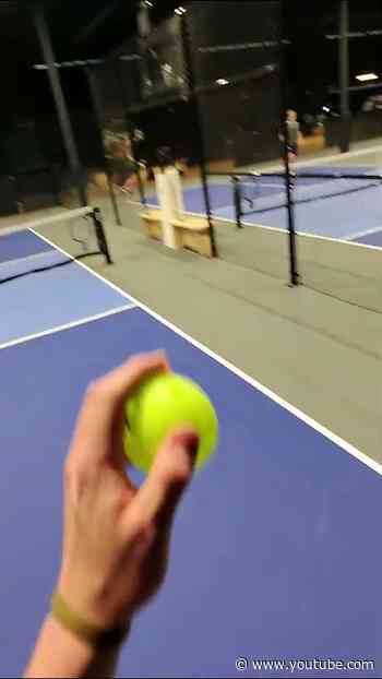 Hockey player pickleball POV 😂 🍩