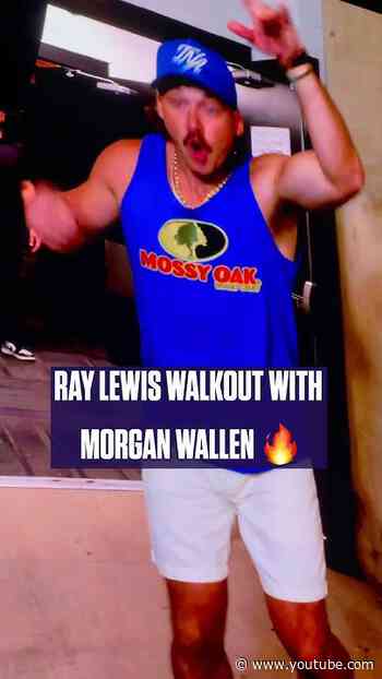 Ray Lewis walked out with Morgan Wallen for his concert at M&T Bank Stadium🔥 #ravens #morganwallen