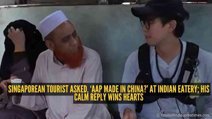 Singaporean tourist asked, ‘Aap made in China?’ at Indian eatery; his calm reply wins hearts