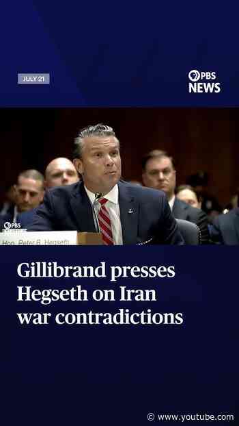 Gillibrand presses Hegseth on Iran war contradictions