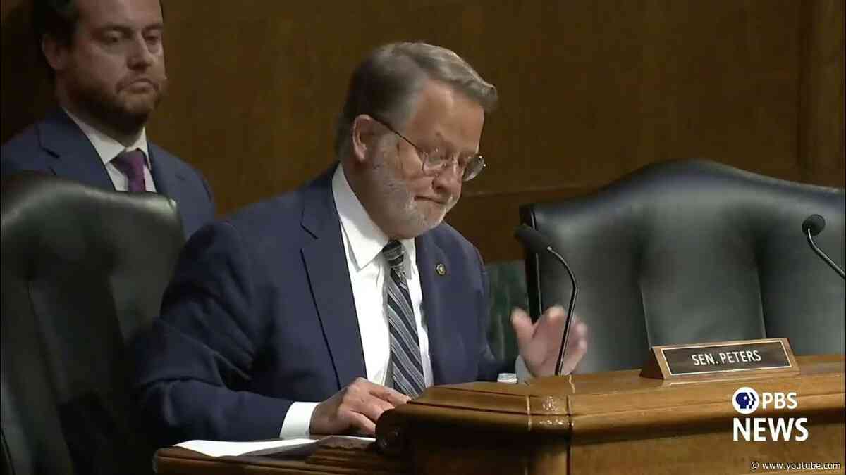 WATCH: Sen. Peters questions Hegseth in funding hearing as Iran war reignites