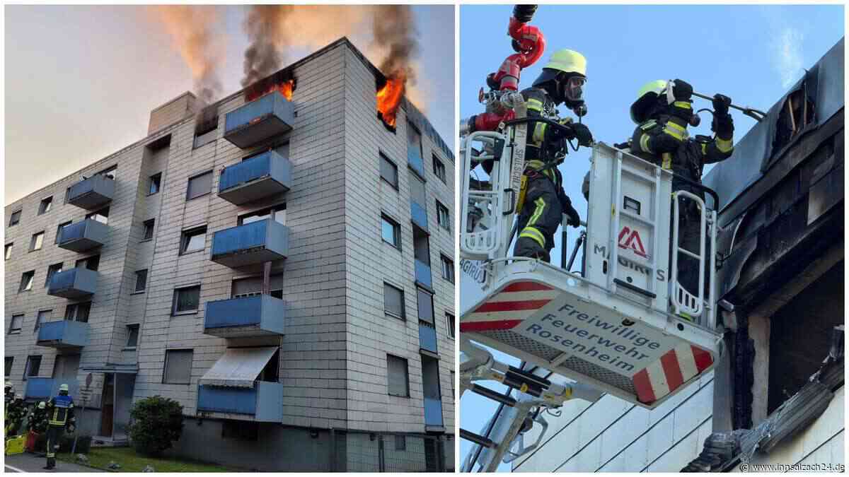 „Angehört wie laute Schläge“: Flammen in Rosenheimer Wohnung – so erlebten es die Anwohner