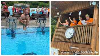 Vom Bauchklatscher bis zum Wasserkorbball: So feierte Neumarkt-St. Veit sein Schwimmbadfest