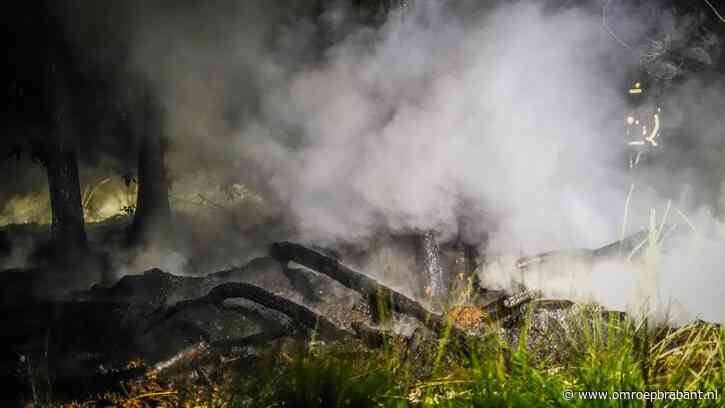 Brand in bosgebied bij Hapert laat zich moeilijk blussen