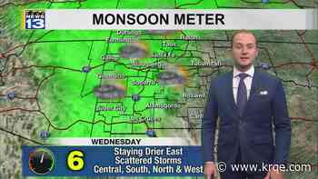 Active monsoon continues to bring storms to parts of New Mexico this week