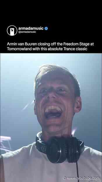 Armin van Buuren closing down the Tomorrowland Freedom Stage #tomorrowland  #arminvanbuuren #dj
