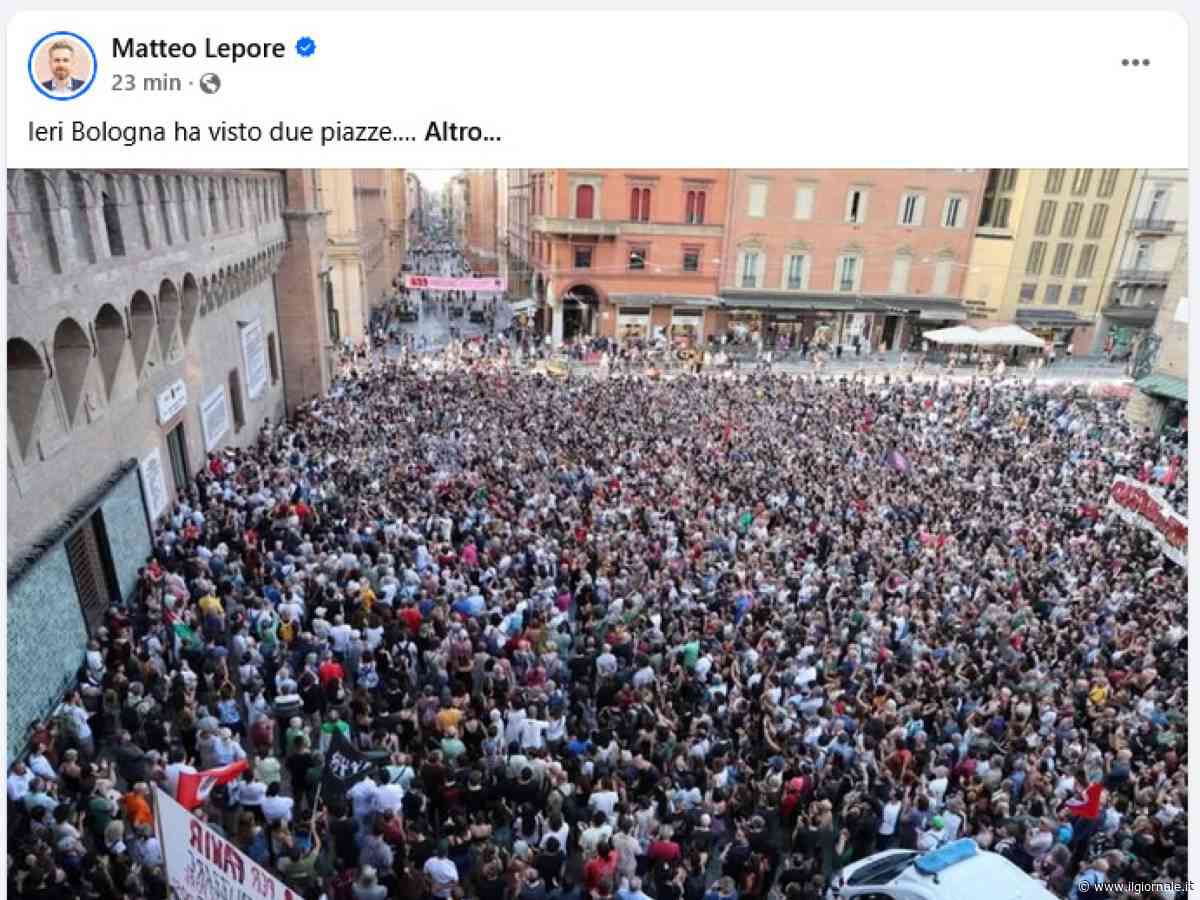 La piazza fisica sta con Leopore. Ma quella dei social racconta un'altra storia
