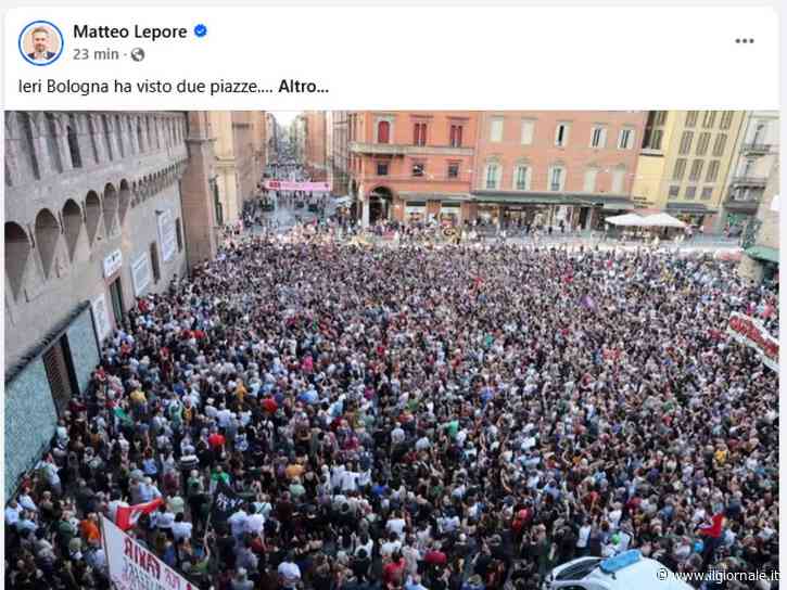 La piazza fisica sta con Leopore. Ma quella dei social racconta un'altra storia
