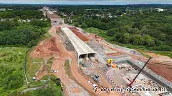 HS2 engineers install final roof segment of Burton Green tunnel