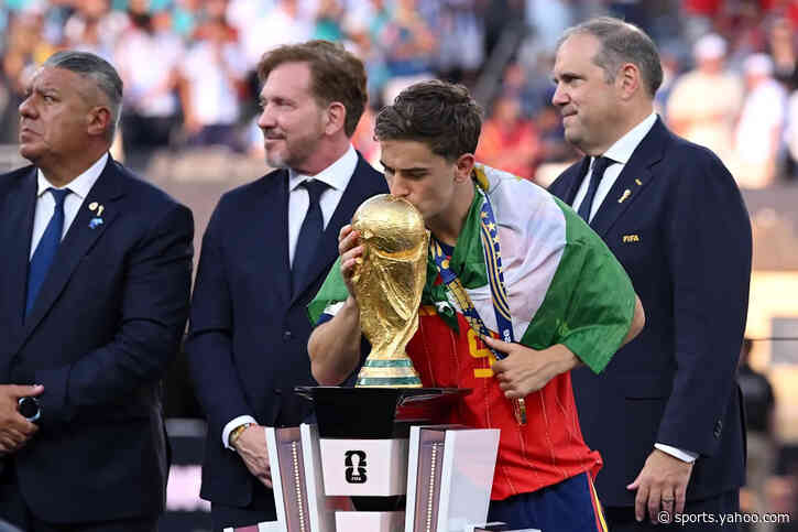 Gavi responds to controversial Leandro Paredes clash after World Cup triumph: ‘Don’t think they should be suspended’