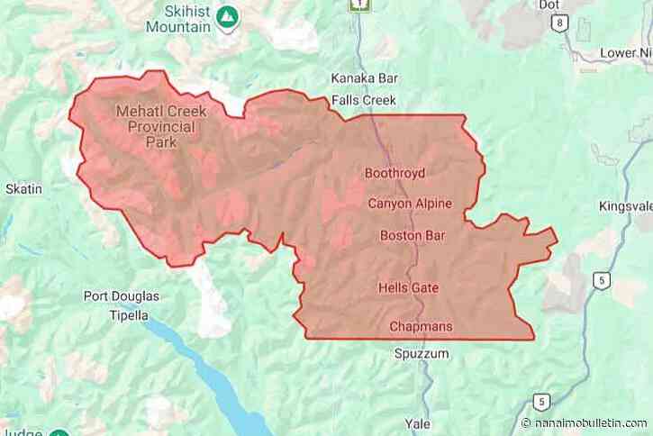 More evacuation orders as new fire near Boston Bar grows to 1,000 hectares